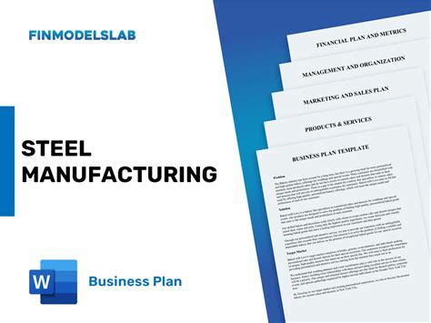 steel manufacturing business plan pdf